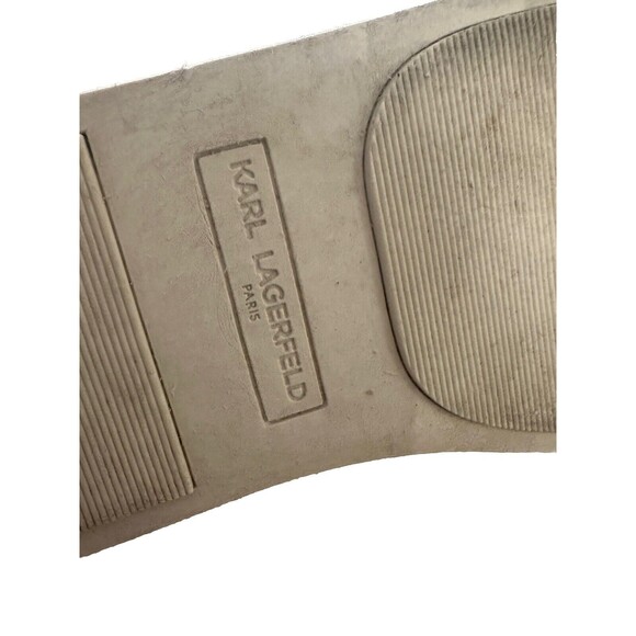 KARL LAGERFELD MENS BLACK TENNIS SHOE KL211370 BLK 8M - Picture 10 of 11